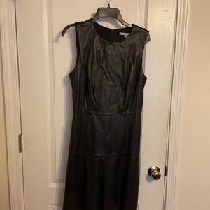 Antontio Melani  black leather dress size 6